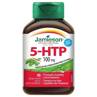 包邮加拿大Jamieson健美生5-HTP促睡眠五羟色氨酸100mg减压抗异域