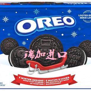 加拿大Christie OREO Holiday奥利奥节日巧克力夹心曲奇530克*2包
