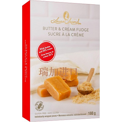 加拿大Laura Secord butter Fudge黄油奶油法奇软糖180克x2盒单颗
