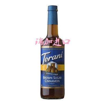 包邮加拿大Torani咖啡饮品烘焙多用途调味糖浆750M无糖肉桂红糖味