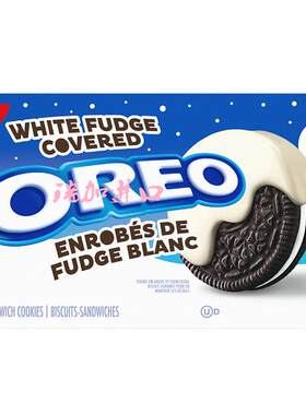 加拿大Christie OREO Fudge奥利奥白软糖巧克力夹心曲奇240G*3包