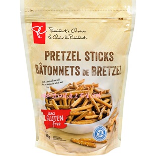 包邮!加拿大 PRESIDENT'S 总统之选 PRETZEL椒盐脆手指饼棒400克
