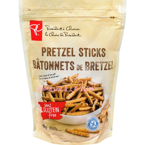 包邮！加拿大 PRESIDENT'S 总统之选 PRETZEL椒盐脆手指饼棒400克