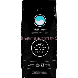 包邮加拿大Kicking horse PACIFIC有矶整豆咖啡中度烘焙454g多种