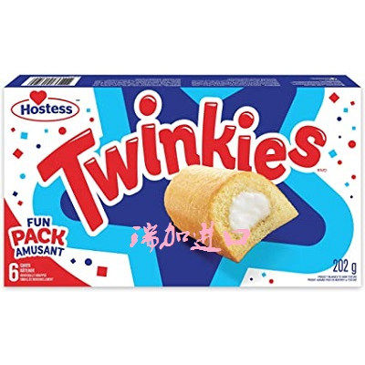 新品包邮加拿大Hostess Twinkies奶油夹心蛋糕松糕202克*2盒多种