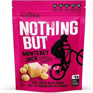 包邮加拿大Ivanhoe Nothing But高蛋白奶酪块墨西哥杰克辣味60G*3