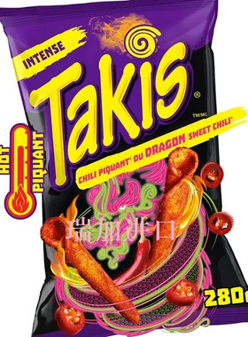 包邮加拿大Takis Dragon墨西哥龙辣甜玉米卷脆片280g*3包多种口味