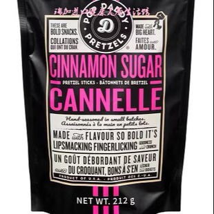 包邮加拿大POP DADDY PRETZELS椒盐卷饼条肉桂糖口味212G*2包多种