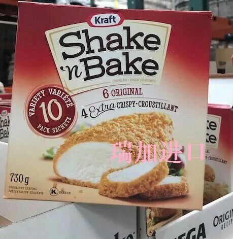 包加拿大邮！KraftShake'n Bake 卡夫干炸虾炸鸡炸鱼粉面包糠730g
