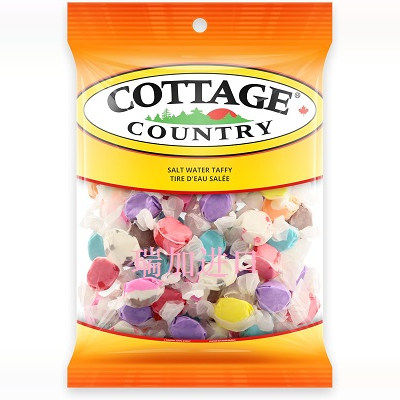 包邮加拿大Cottage Country香蕉蓝莓葡萄橙子梨盐水太妃软糖600克