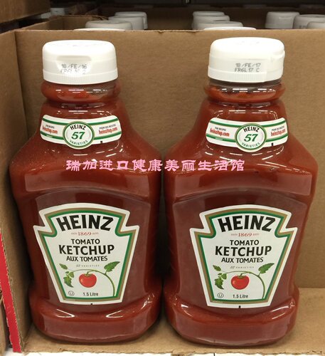 包加拿大邮！亨氏 HEINZ KETCHUP 原味 番茄酱 1.5L 茄红素维生素