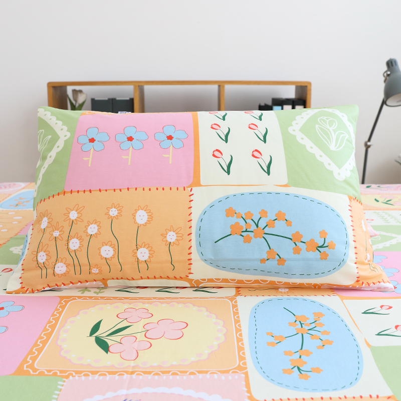 唐朝一只鱼全棉花园奇遇枕套