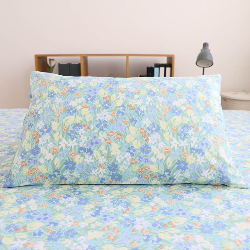 唐朝一只鱼全棉梵高单人透气枕套