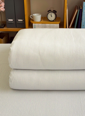 糖果兰水洗棉被套单件全棉被单160×210cm小格子宿舍纯棉被罩定制