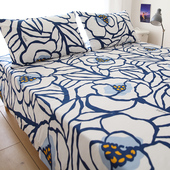 花自由100全棉斜纹床单被单单件1.8m1.5米床纯棉床上用品支持定做