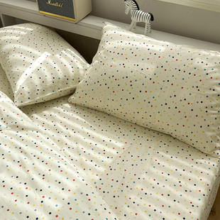 纯棉枕头套家用单人枕芯内胆套48x74cm单个 彩色梦想全棉枕套1对装