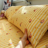 小星星斜纹纯棉枕套100全棉一对装 30×50儿童小枕头套单只可定制