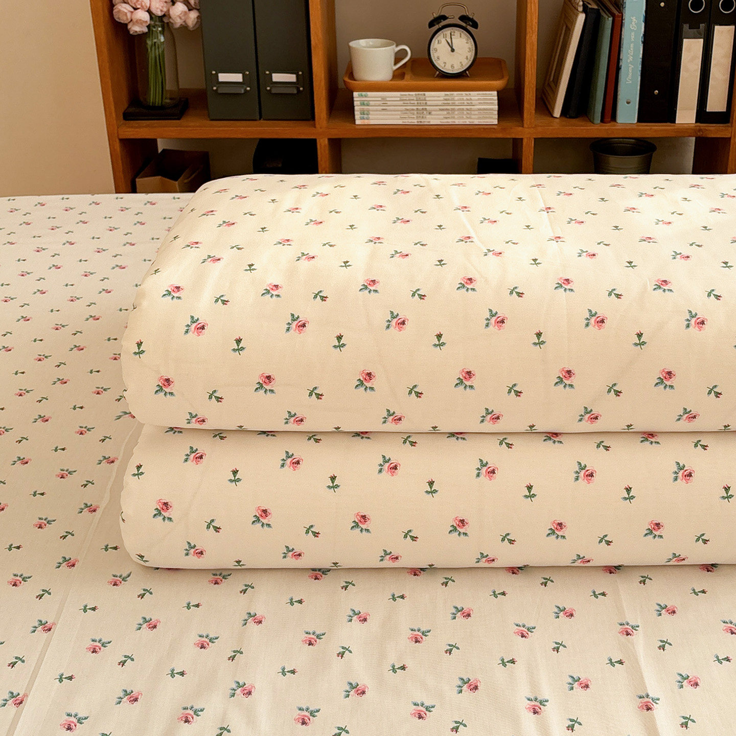 YU-小枝玫瑰全棉被套单件150×200cm亲肤纯棉被单被罩田园小碎花,床上用品,被套,淘宝优惠券,粉丝福利购,淘宝优惠卷