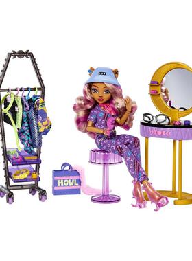 代购Monster High娃娃换装益智塑料可动桌面展示玩具爆款时尚