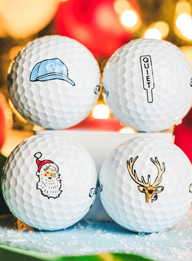 美国代购Callaway卡拉威Supersoft 2025圣诞节新款高尔夫球礼物