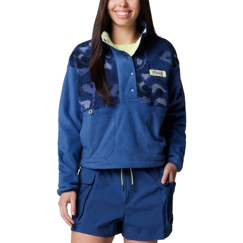 Columbia哥伦比亚女士抓绒衣保暖透气防风户外上衣立领长袖