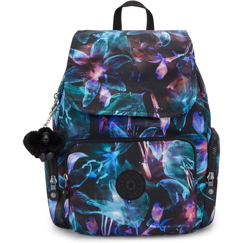 代购Kipling背包女双肩包多口袋收纳防泼水表面便携携带日常通勤