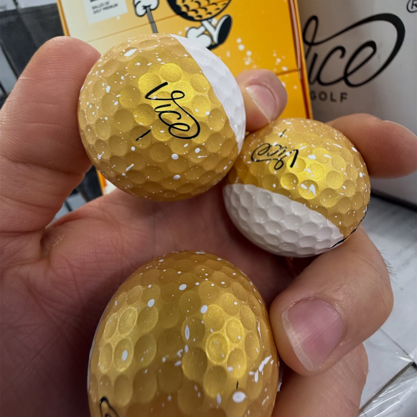 美国代购Vice Golf Prost德国啤酒节限量版高尔夫球专业三层球