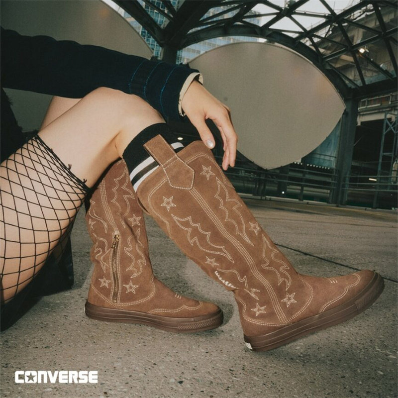 代购Converse All Star ST Z匡威女鞋靴子时尚运动风西部靴高筒靴