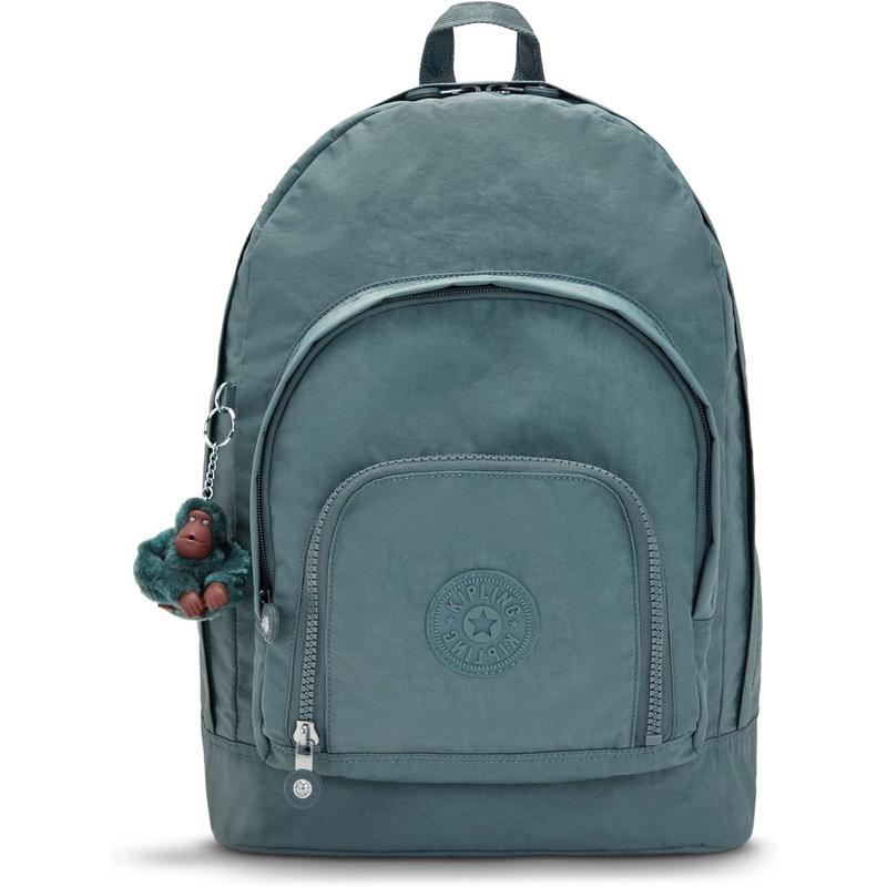 代购Kipling背包女双肩包多隔层设计可调节肩带顶部提手前袋收纳