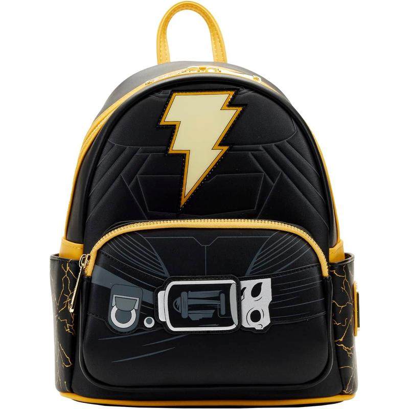 代购Loungefly男女迷你双肩包发光闪电图案前袋拉链设计侧袋收纳