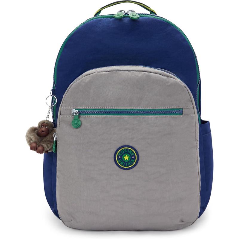 代购Kipling背包女双肩包防震肩带内置保护套多隔层设计大容量