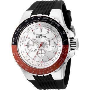 代购Invicta男士腕表夜光日历计时测速金属防水硅胶钢壳商务运动
