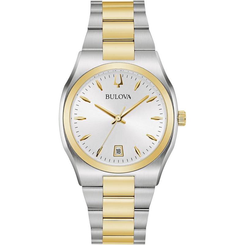 日本代购BULOVA/宝路华女士手表欧美腕表日历显示生活防水不锈钢