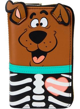 代购Loungefly女士Scooby Doo钱包卡片收纳身份识别窗口防滑拉链