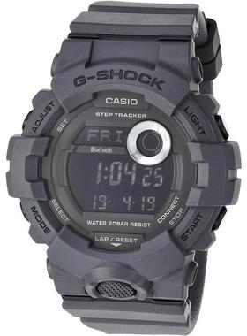 代购卡西欧男士腕表计步蓝牙夜光闹钟树脂防水灰色防震运动户外