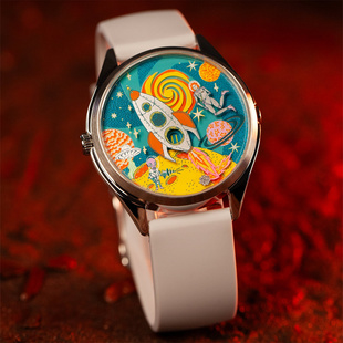 美国代购Mr Jones Watches复古未来科幻太空腕表自动机械男女手表