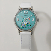 代购 天美时手表Timex史努比Peanuts联名款 Marlin花卉表盘腕表女表