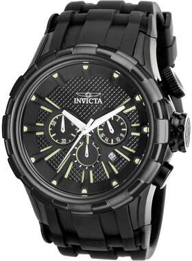 海外代购Invicta男士手表欧美腕表计时码表日期显示硅胶表带