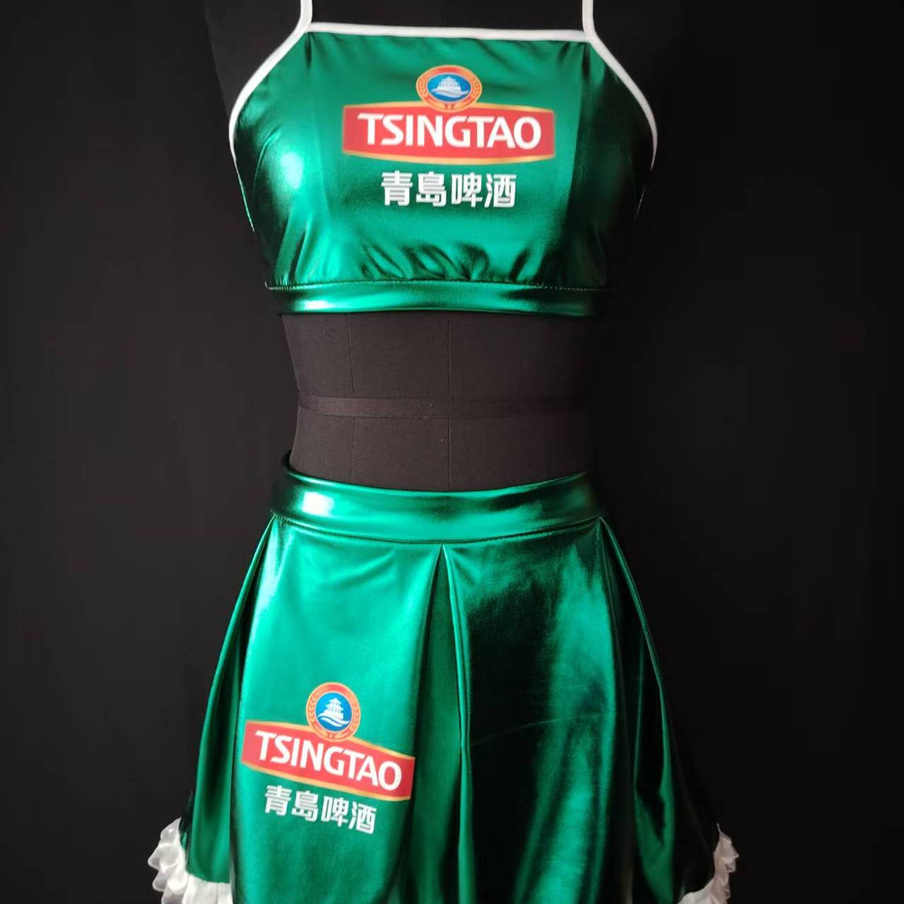 青岛啤酒地推员服装定制源厂专业促销服定制{未经许可严禁盗用}