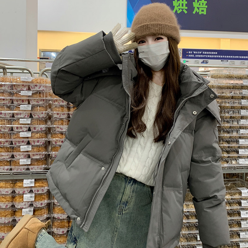 已备货减龄保暖【双色短棉衣百搭】耐脏厚实199-D352-P175-控258,女装棉衣/棉服,浙宝199