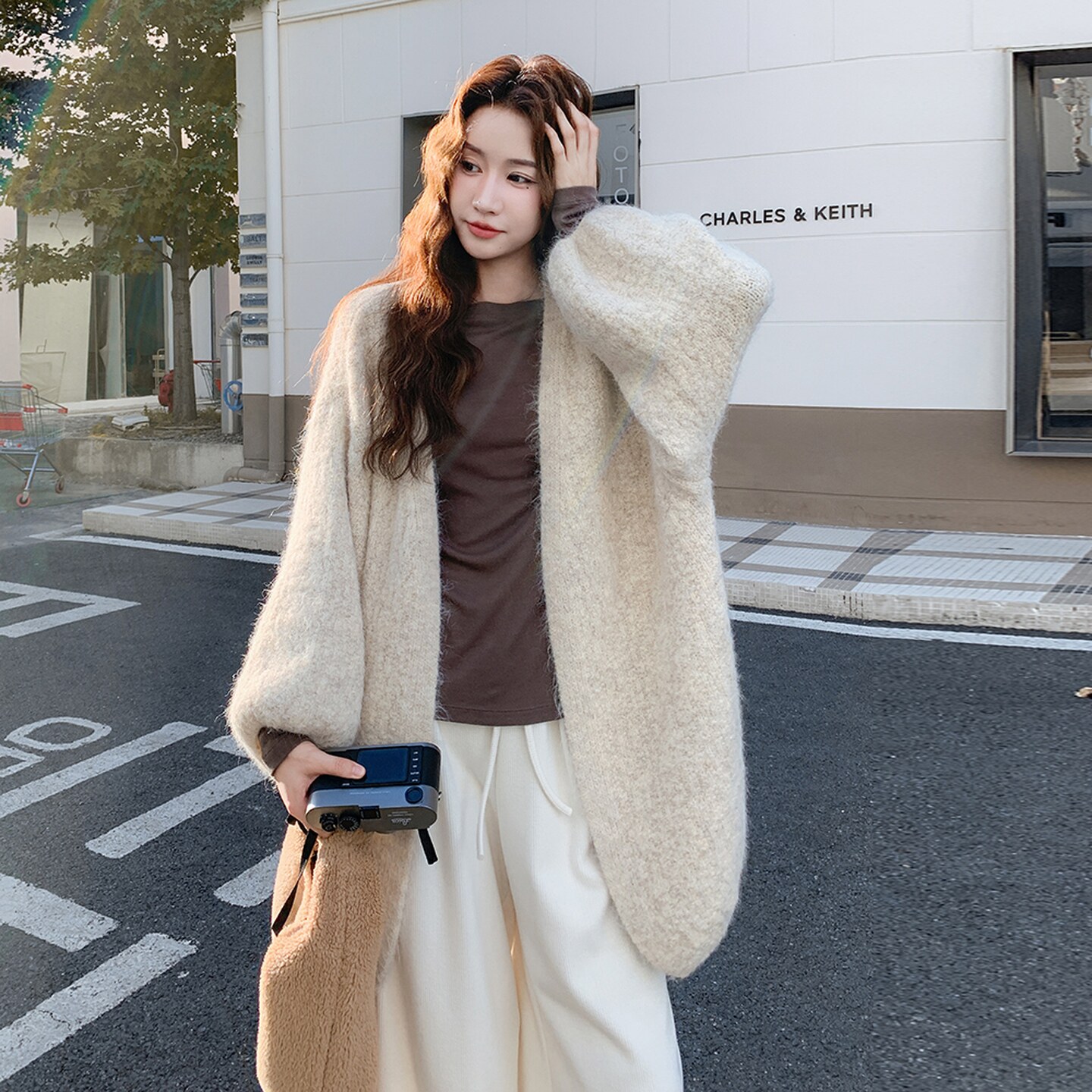 韩系复古针织开衫女秋季2025新款高级感慵懒风穿搭小个子显瘦外套,针织衫/毛衣,浙宝199