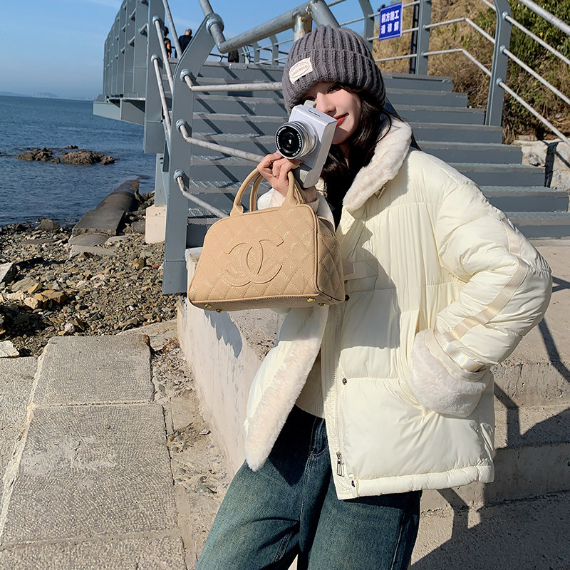199-D361-P185-控268【好款现货】兔毛拼接棉衣短外套,女装短外套,浙宝199