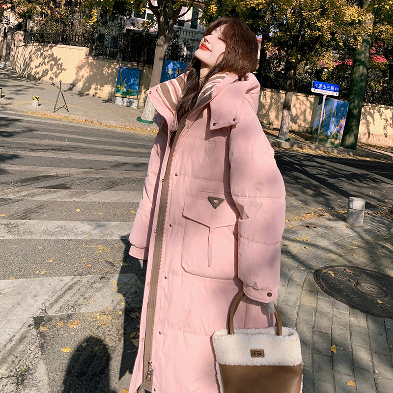 长款羽绒服女冬季2024新款国风情侣款高级感超好看男款小个子加厚图片