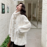 199-W85-P195-控298【好款现货】小香风款羊羔毛皮毛一体，女装短外套，浙宝199
