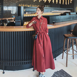 赫本风红色连衣裙女时尚衣服春装2025春秋新款爆款别致高级感裙子，女装连衣裙，浙宝199