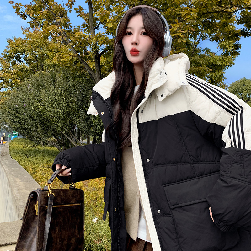 运动休闲棉衣【冬装现货】超减龄学院棉服199-D360-P195-控278，女装棉衣/棉服，浙宝199