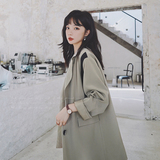 韩版绿色休闲西装外套女春秋2025年新款爆款高级感炸街百搭小西服，女装风衣，浙宝199