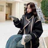 199-W83-P185-控288【好款现货】皮毛一体羊羔毛大卖，女装短外套，浙宝199