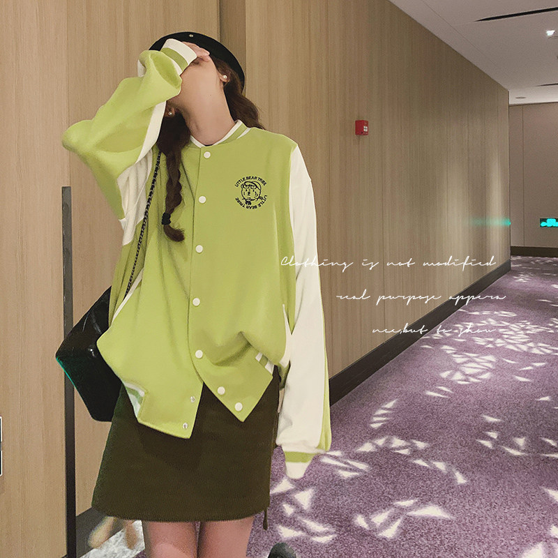 【早秋现货】棒球服DNF减龄运动新时尚199双色款D11-P125-控178,女装短外套,浙宝199