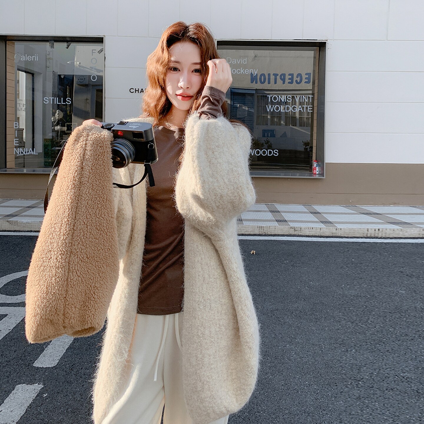 韩系复古针织开衫女秋季2025新款高级感慵懒风穿搭小个子显瘦外套,针织衫/毛衣,浙宝199